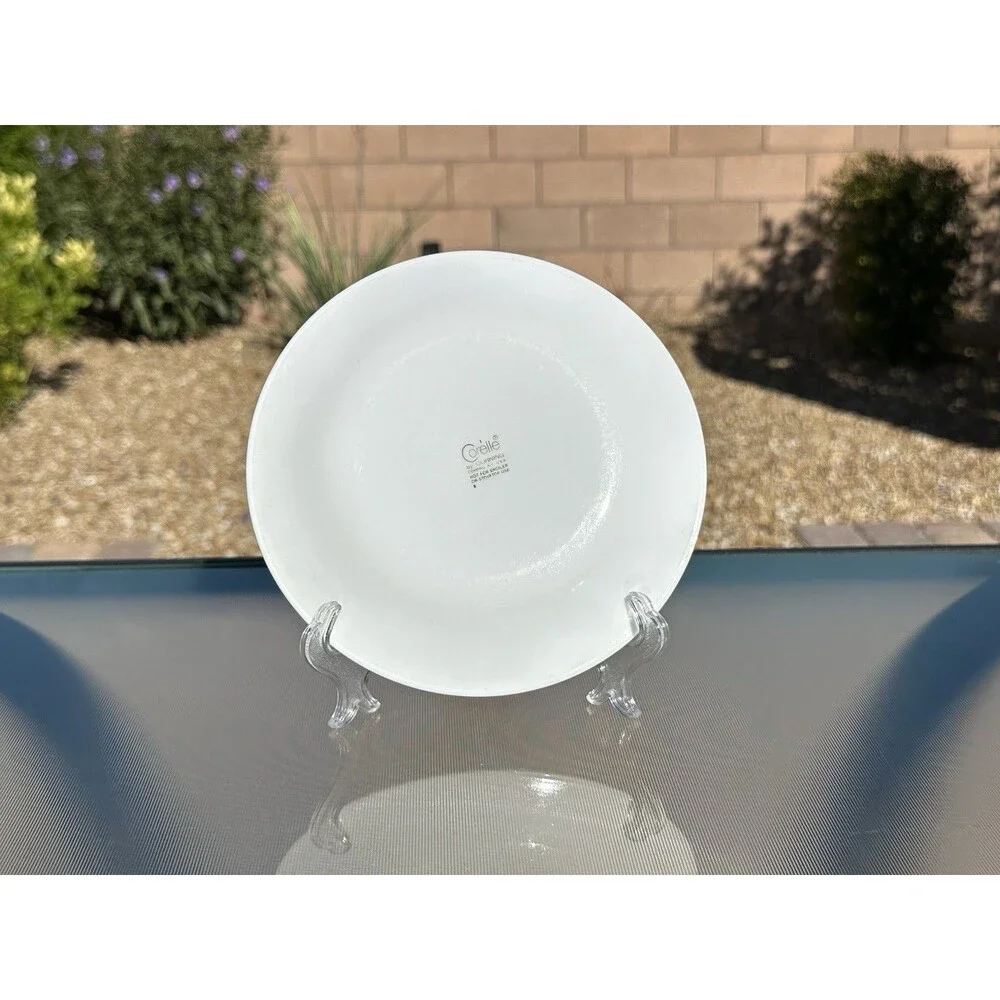 Set of 6 CORELLE by Corning SPRING BLOSSOM GREEN CRAZY DAISY 6 3/4” Bread Plates